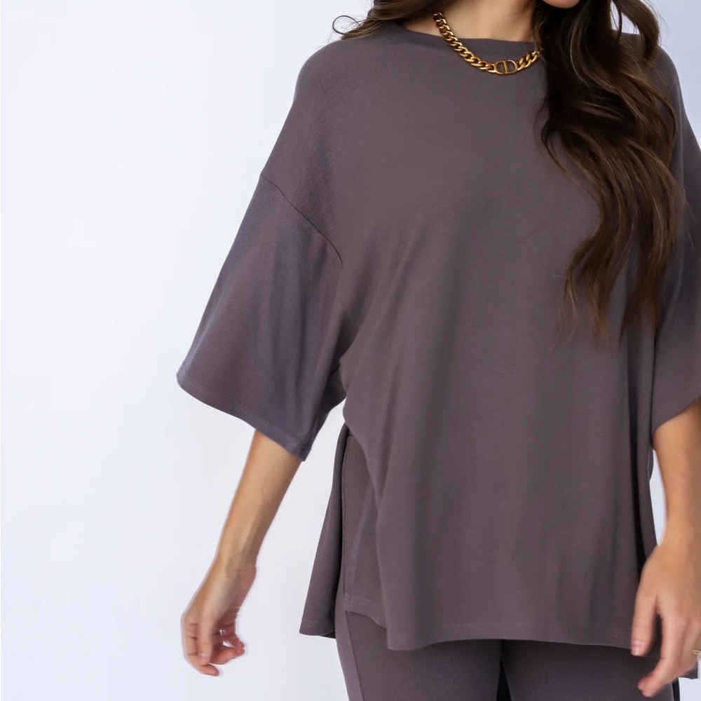 The foxy kind All Weekend Long Pant Set Slate              SOLD OUT ONLINE